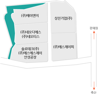 두교산업단지 입주 현황도