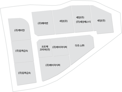 장원2산업단지 입주 현황도