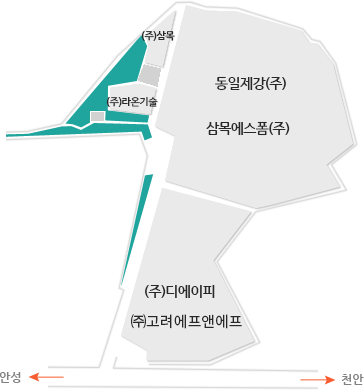 미양2산업단지 입주 현황도